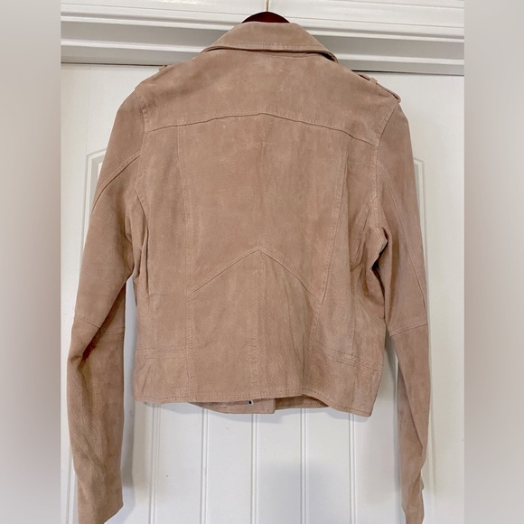 Blank NYC blush pink genuine Suede Jacket - Picture 3 of 8